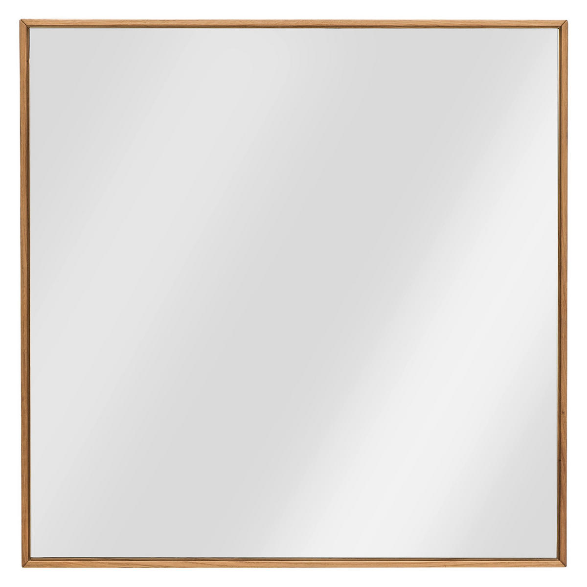 WANDSPIEGEL 72/72/3 cm    in quadratisch  - Eichefarben, MODERN, Glas/Holz (72/72/3cm) - Linea Natura