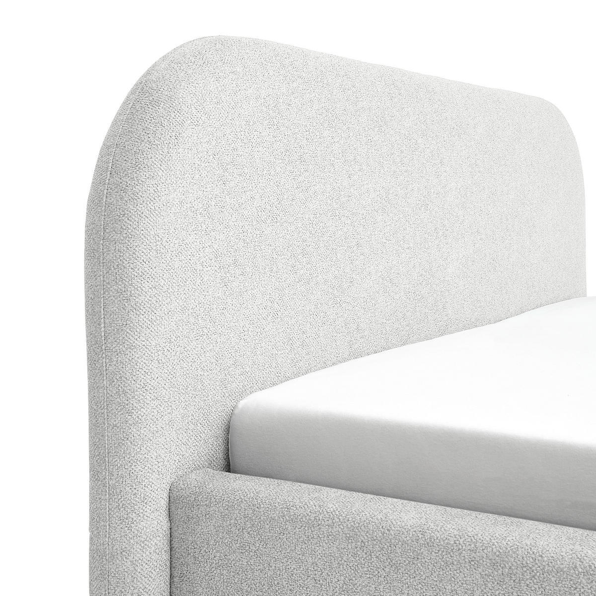 POLSTERBETT 180/200 cm  in Creme  - Creme/Schwarz, Design, Holz/Textil (180/200cm) - Boxxx
