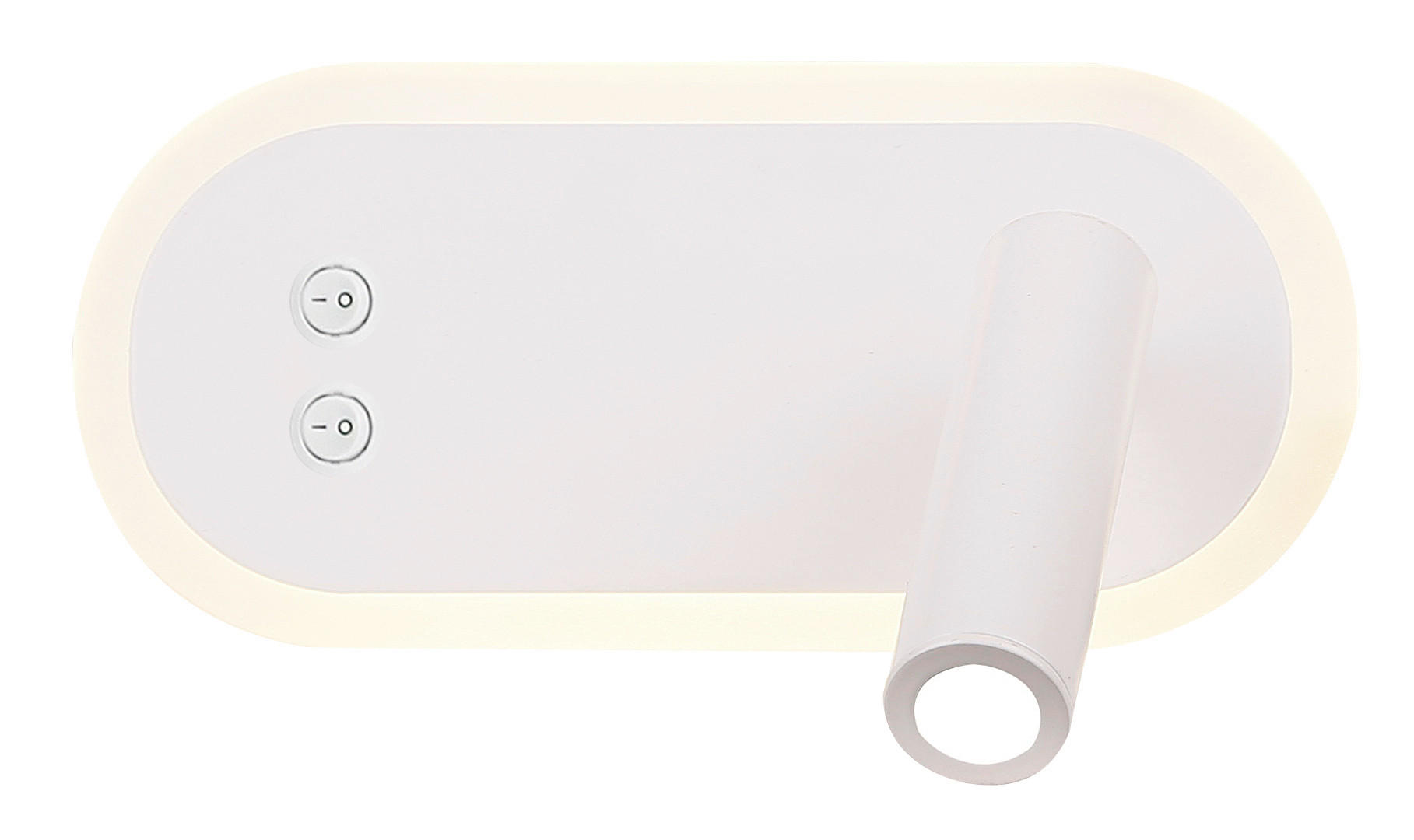 WANDLEUCHTE Miracle 13/20/9.5 cm  - Weiß, KONVENTIONELL, Metall (13/20/9.5cm)