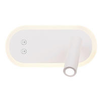 WANDLEUCHTE Miracle 13/20/9.5 cm  - Weiß, KONVENTIONELL, Metall (13/20/9.5cm)