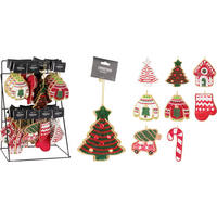 FÜGGŐDÍSZ - színes, Basics, Üveg (10cm)