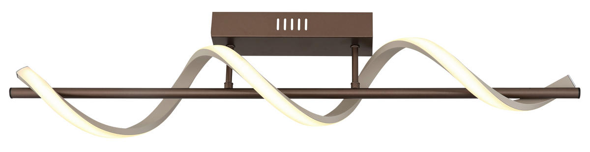LED PLAFONJERA Spiro  - opal/boja peska, Dizajnerski, metal/plastika (80/15,5/19,6cm)