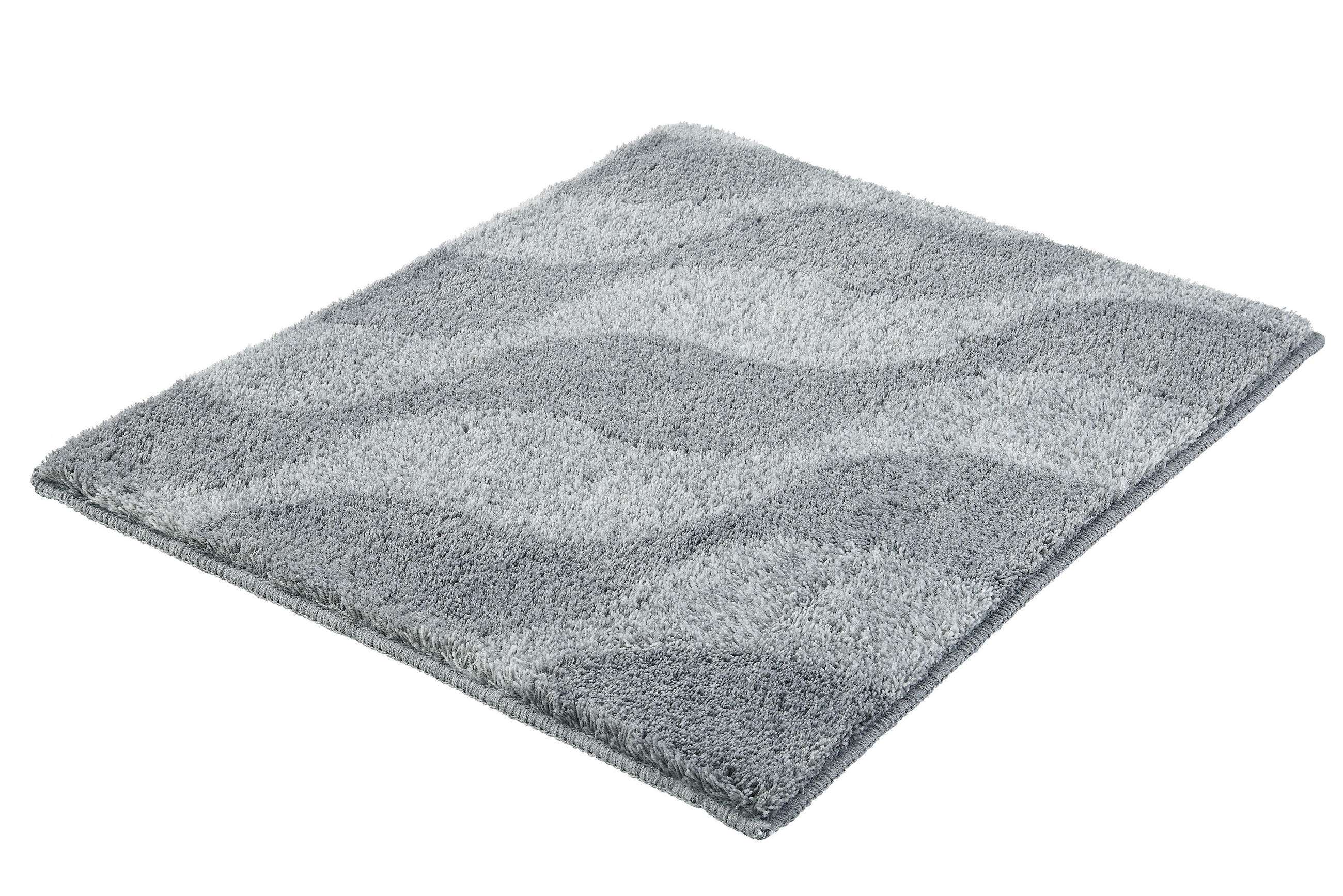 BADTEPPICH Dunkelgrau 55/65 cm  - Dunkelgrau, Design, Kunststoff/Textil (55/65cm) - Kleine Wolke