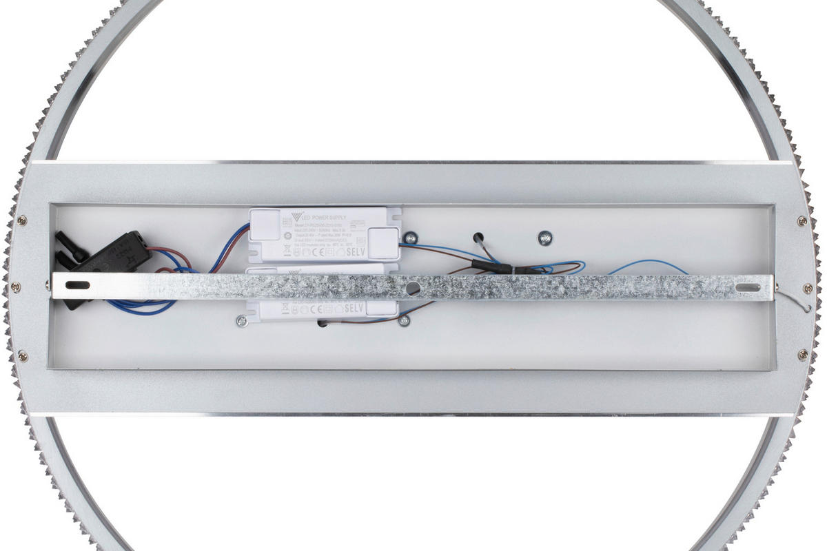 STROPNA LED-SVETILKA   57 W/750 lm/4000 K/230 V/ - siva, Trendi, kovina (60/8,6cm) - Ambiente