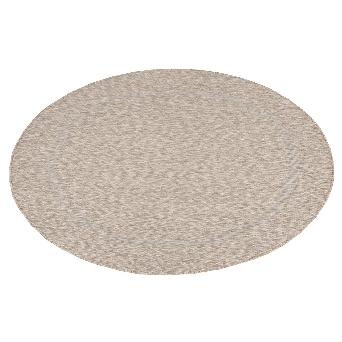 FLACHWEBETEPPICH 120/120 cm Relax Beige rund  - Beige, Basics, Textil (120/120cm) - Ayyildiz 