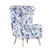 FOTELJ večbarvno tekstil - bukev/večbarvno, Design, tekstil/les (78/115/46/89cm) - Carryhome