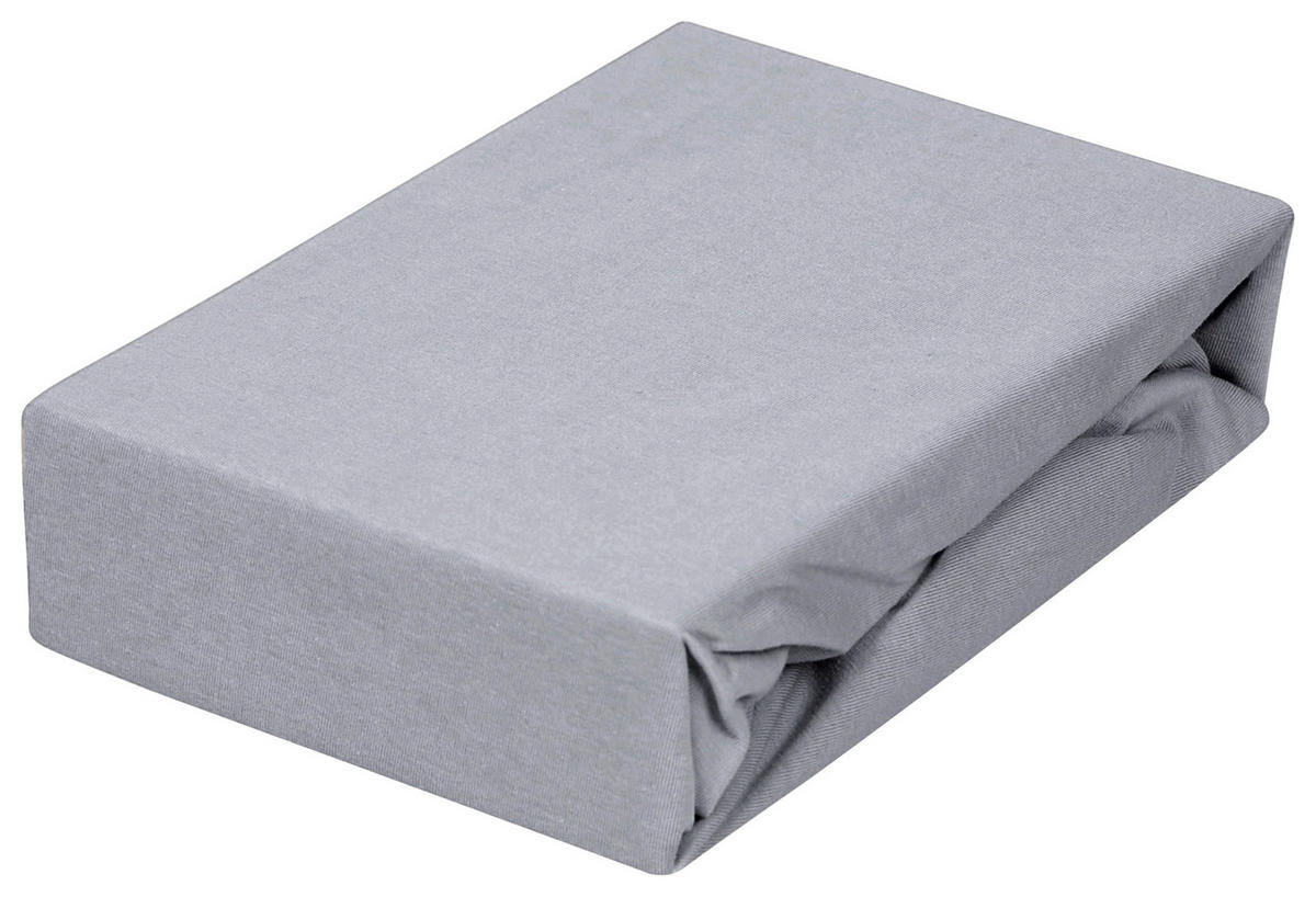 KINDERSPANNLEINTUCH 70/140 cm   - Hellgrau, Basics, Textil (70/140cm) - Patinio