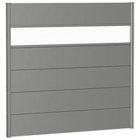 SICHTSCHUTZ - Grau, Basics, Kunststoff/Metall (145/137/4,4cm) - Biohort