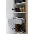 GARDEROBE 7-teilig  in 250/233/59 cm  - Eichefarben/Weiß, Design, Holzwerkstoff/Textil (250/233/59cm) - Moderano