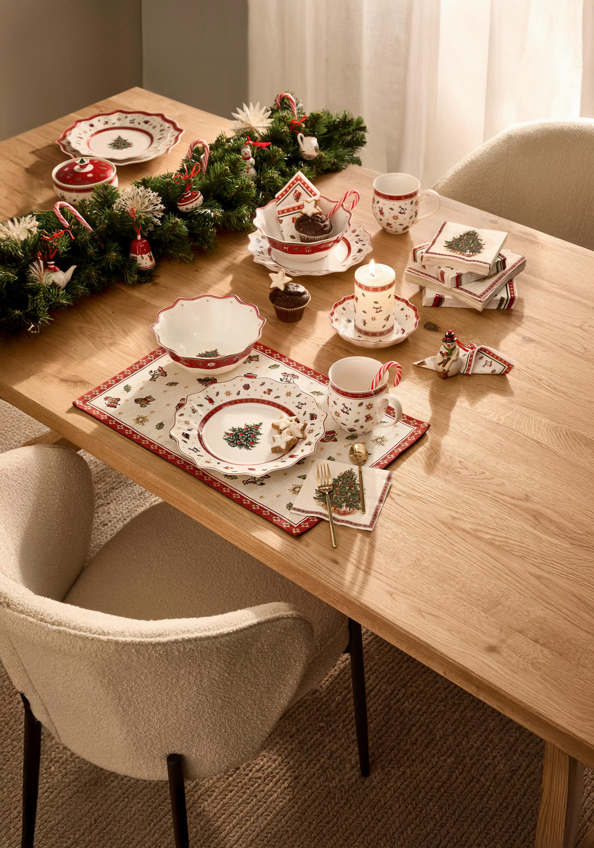 FRÜHSTÜCKSSET Multicolor, Rot, Weiß Toy´s Delight  - Rot/Multicolor, Design, Keramik (36/25/14cm) - Villeroy & Boch