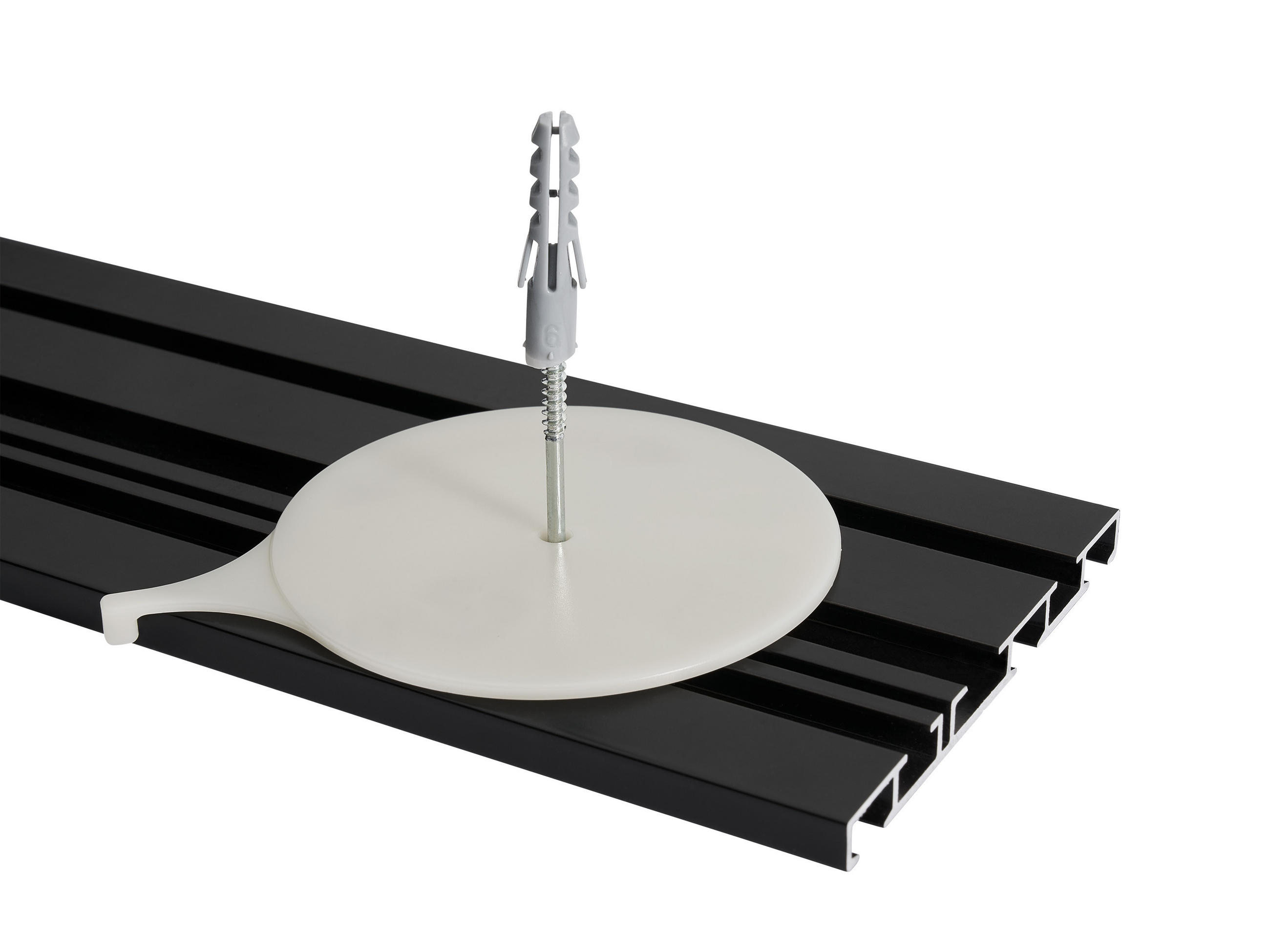 STROPNÝ DRŽIAK - biela, Basics, kov (7,8/0,7/0,5cm) - Homeware