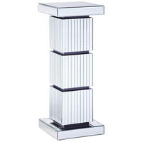 DEKORAČNÍ SLOUPEK - barvy stříbra, Design, kompozitní dřevo/sklo (30,5/79/30,5cm) - Xora