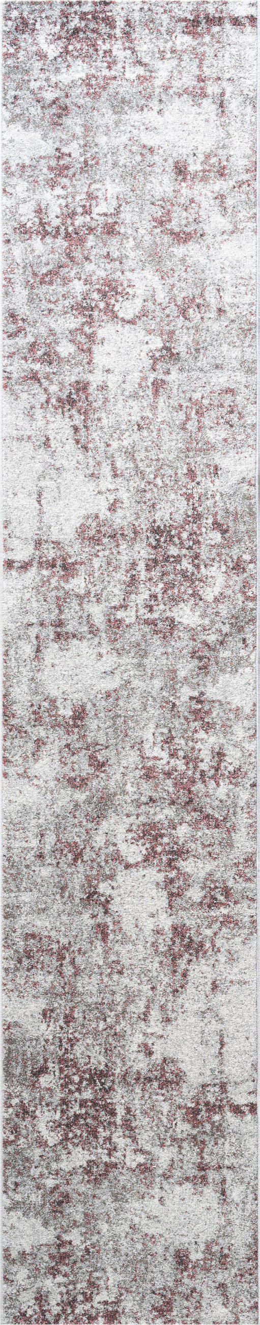 LÄUFER 67/340 cm Sorrent Grau, Rosa, Silberfarben  - Silberfarben/Rosa, Design, Textil (67/340cm)