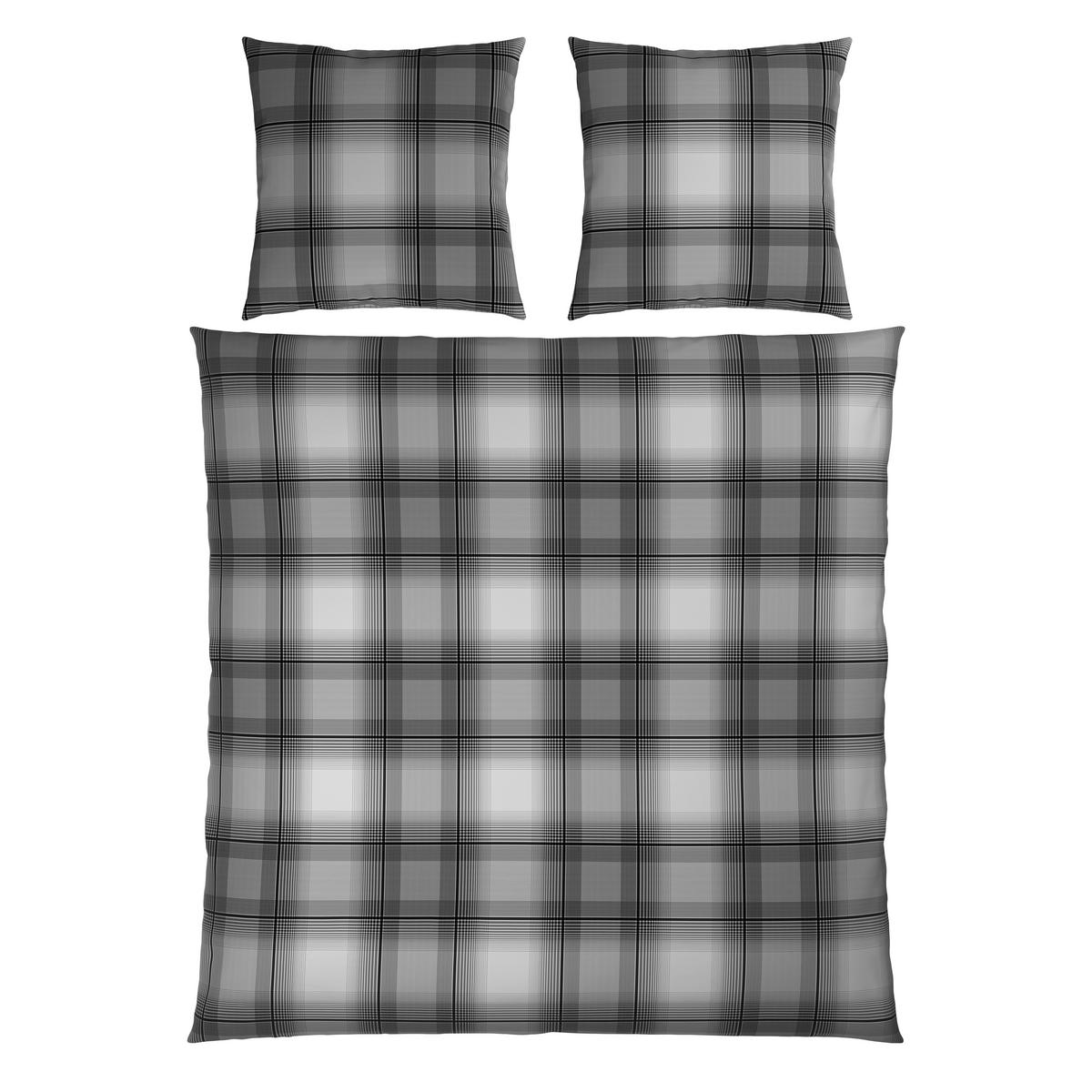 WENDEBETTWÄSCHE Satin 200/200 cm  - Grau, Textil (200/200cm) - Novel