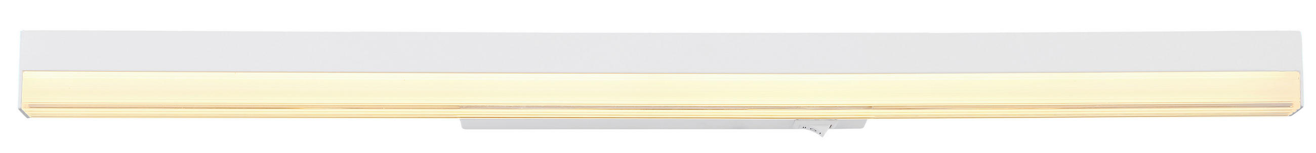 LED VÄGGLAMPA 60/6/4 cm   - vit/opal, Basics, metall/plast (60/6/4cm) - Globo