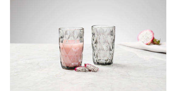 TRINKGLAS 360 ml  - Grau, Basics, Glas (8/12,7cm) - Novel