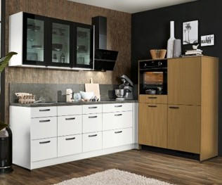 Eckküche Clean/Stripe