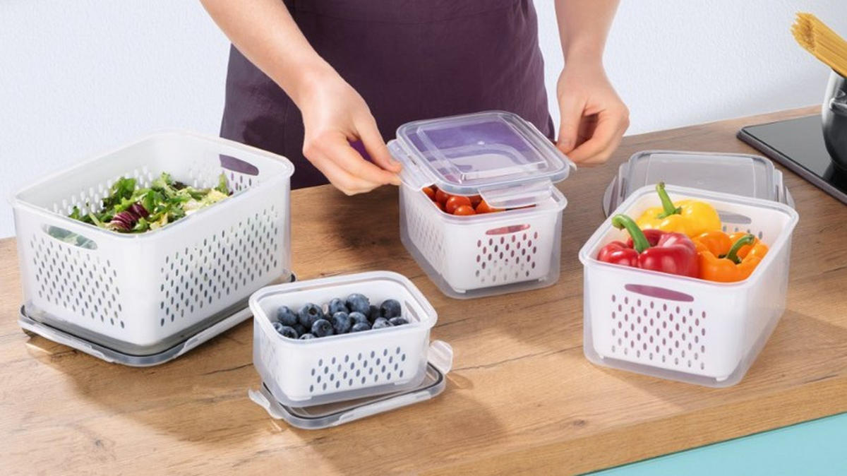 FRISCHHALTEDOSENSET GOURMETmaxx 12-teilig  - Transparent/Grau, Basics, Kunststoff (23,5/19/13cm)