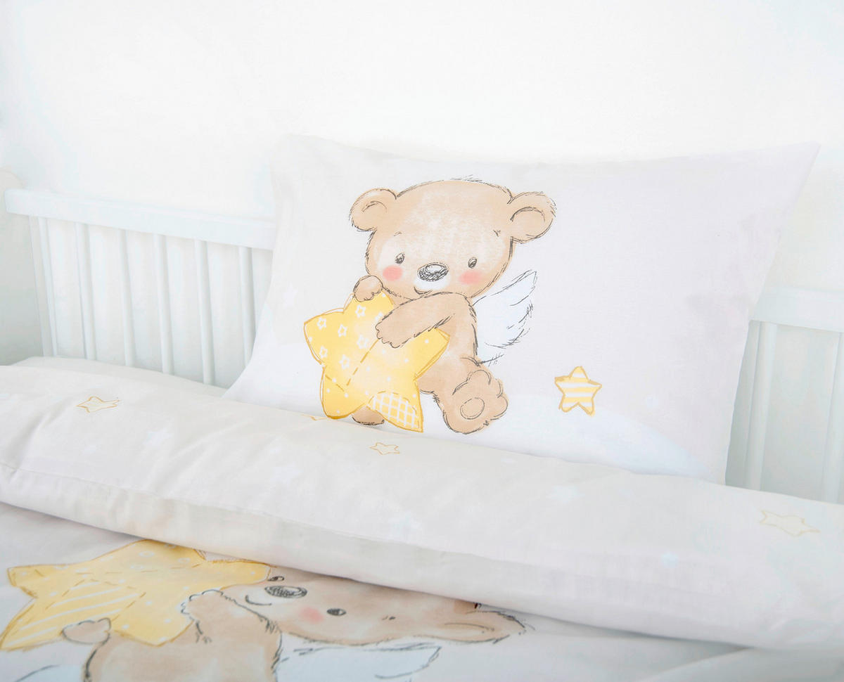 BABYBETTWÄSCHE Kleiner Schutzengel 100/135 cm  - Beigebraun, Basics, Textil (100/135cm) - baby best