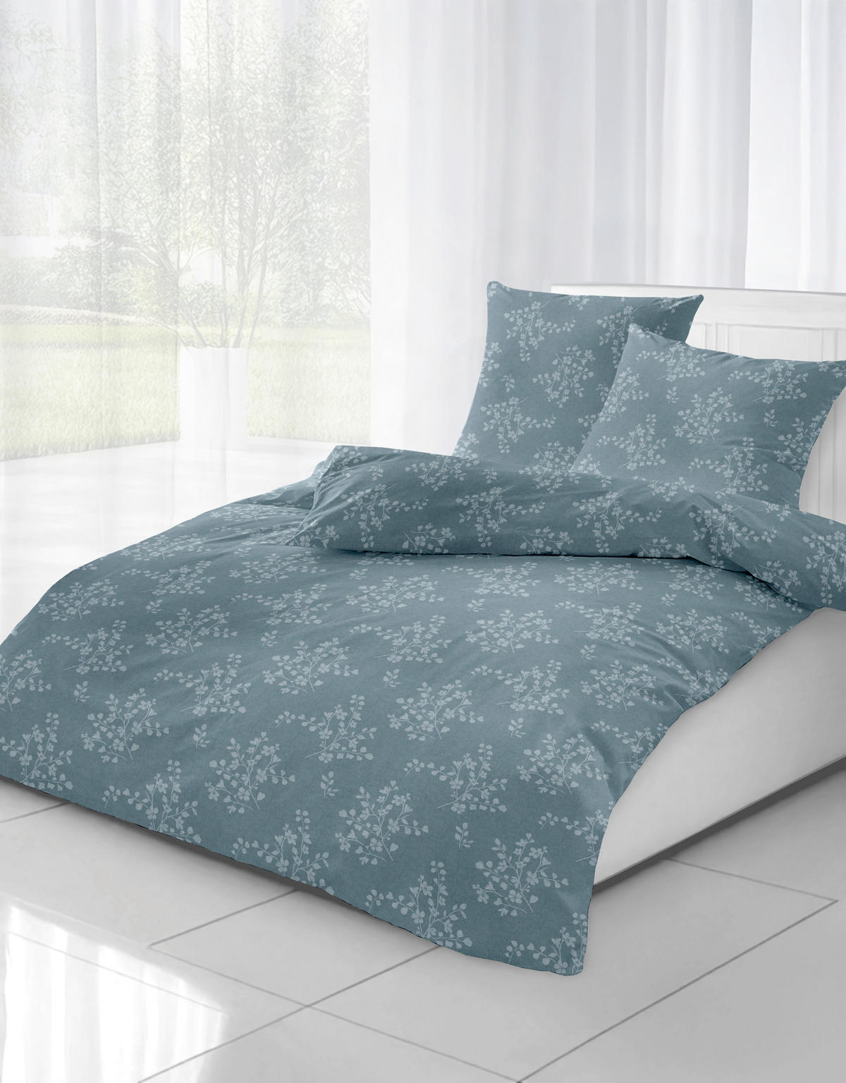BETTWÄSCHESET Flanell 160/210 cm  50 cm/70 cm  - Grau, Basics, Textil (160/210cm) - Ambiente