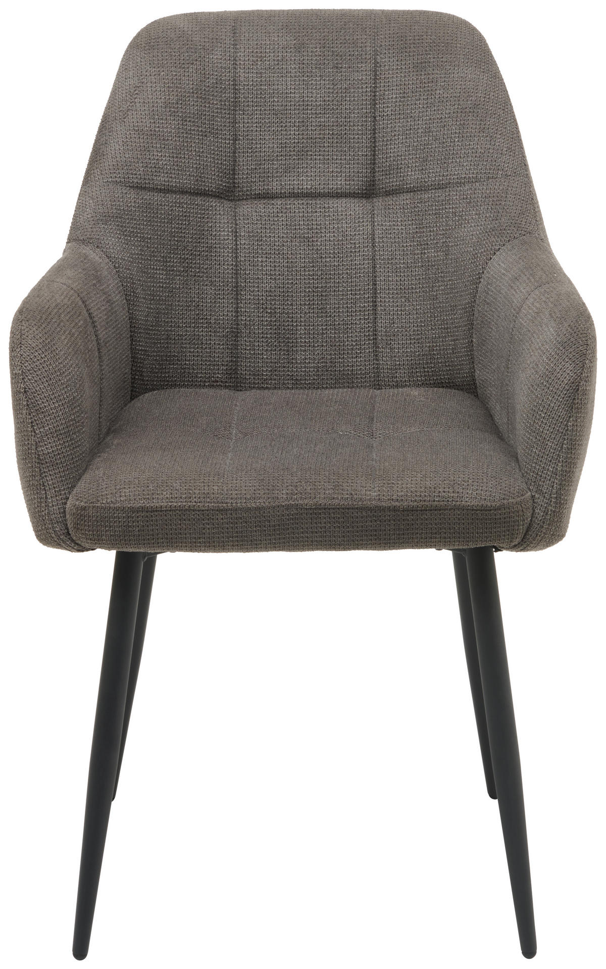 ŽIDLE S PODRUČKAMI, železo, tkaná látka, černá, tmavě šedá - černá/tmavě šedá, Konvenční, kov/textil (58/88/63cm) - MID.YOU