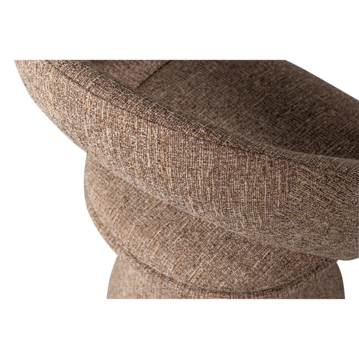 ARMLEHNSTUHL  Sitzfläche 360° drehbar Webstoff  - Naturfarben, MODERN, Textil (63/80/57cm) - Livetastic