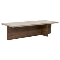 COUCHTISCH Walnussfarben, Elfenbein  - Elfenbein/Walnussfarben, MODERN, Holzwerkstoff (120/30/45cm) - MID.YOU