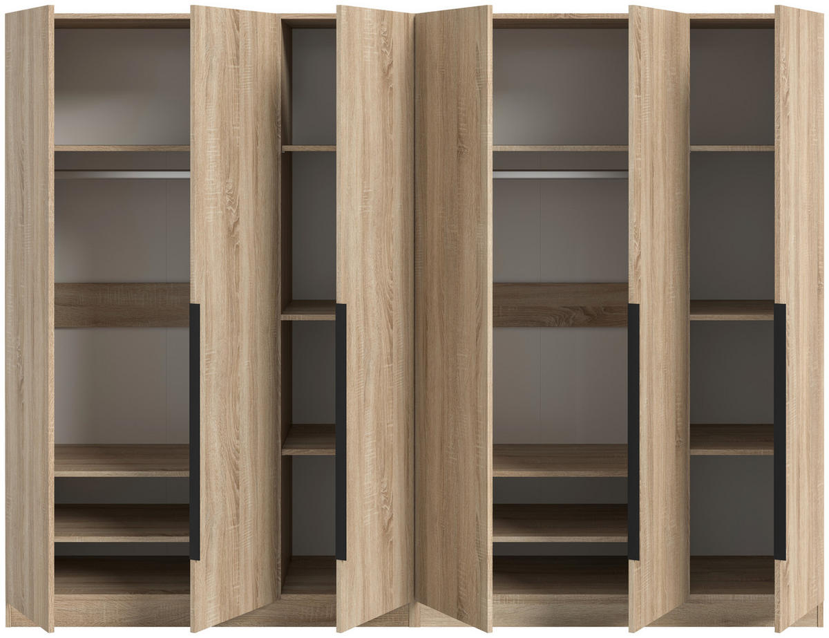 DREHTÜRENSCHRANK  in Sonoma Eiche  - Sonoma Eiche, MODERN, Holzwerkstoff (240/181/52cm) - MID.YOU