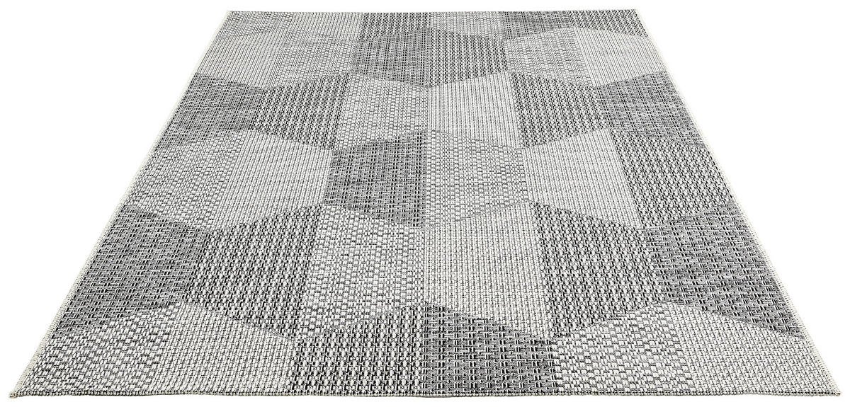 OUTDOORTEPPICH 160/230 cm Alvat Creme, Schwarz  - Creme/Schwarz, Design, Textil (160/230cm) - Novel