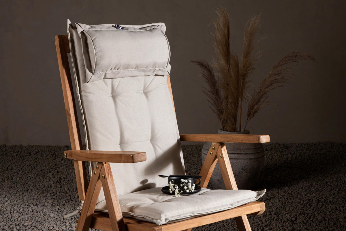 DYNA TILL RELAXFÅTÖLJ    - vit, Modern, textil (116/46/5,5cm) - Gardenson