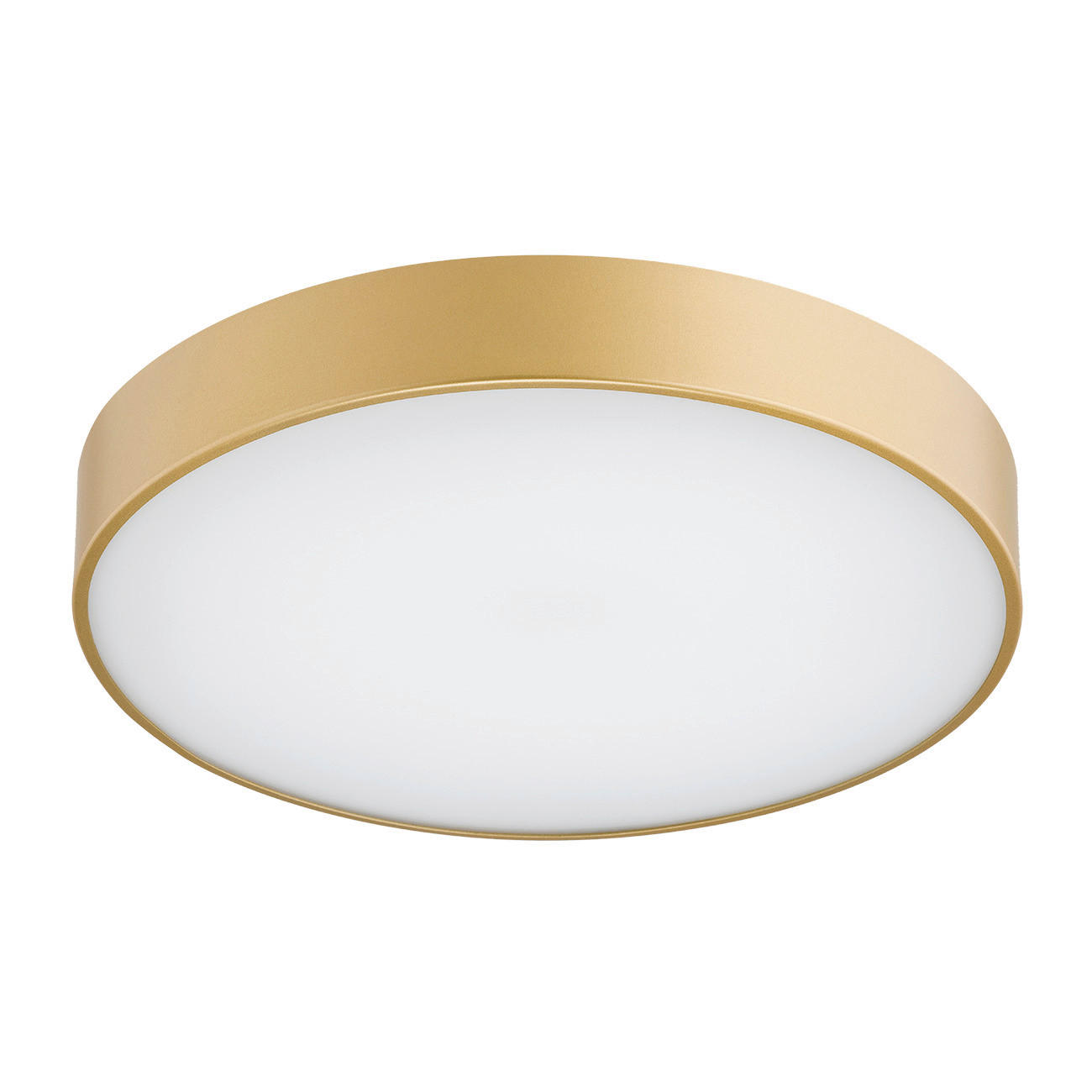 LED-DECKENLEUCHTE 34/34/5 cm   - Transparent/Goldfarben, KONVENTIONELL, Kunststoff/Metall (34/34/5cm)