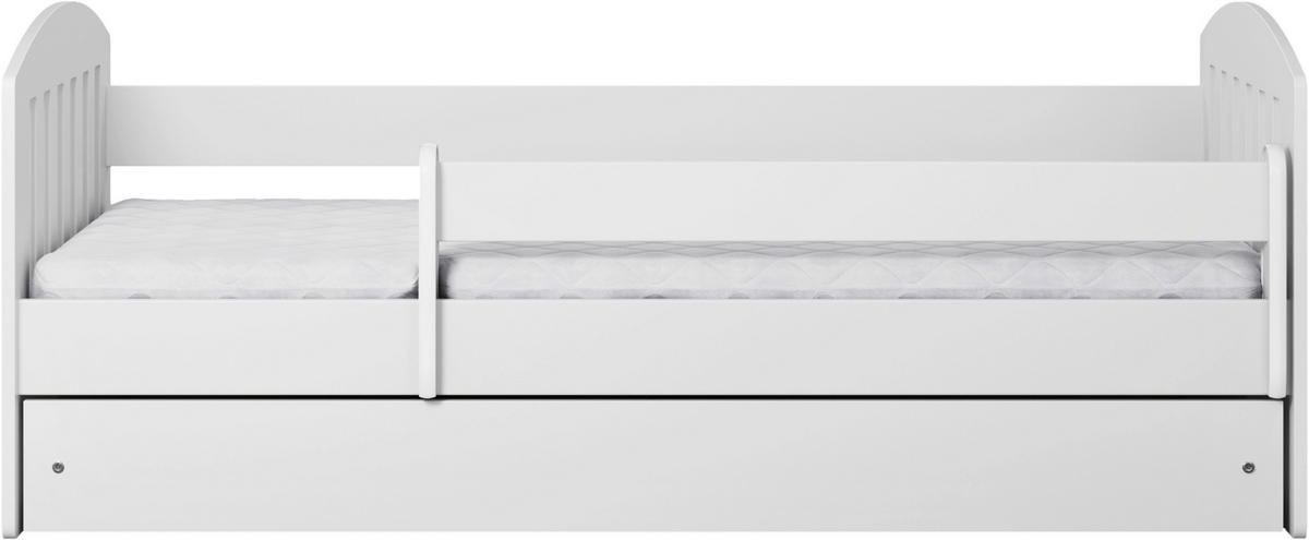 KINDER-/JUNIORBETT - Birkefarben/Weiß, MODERN, Holz/Holzwerkstoff (80/140cm) - MID.YOU