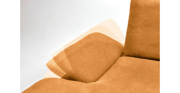 ECKSOFA in Flachgewebe Currygelb 159/314 cm - Currygelb/Schwarz, Design, Holz/Textil (159/314cm) - Dieter Knoll