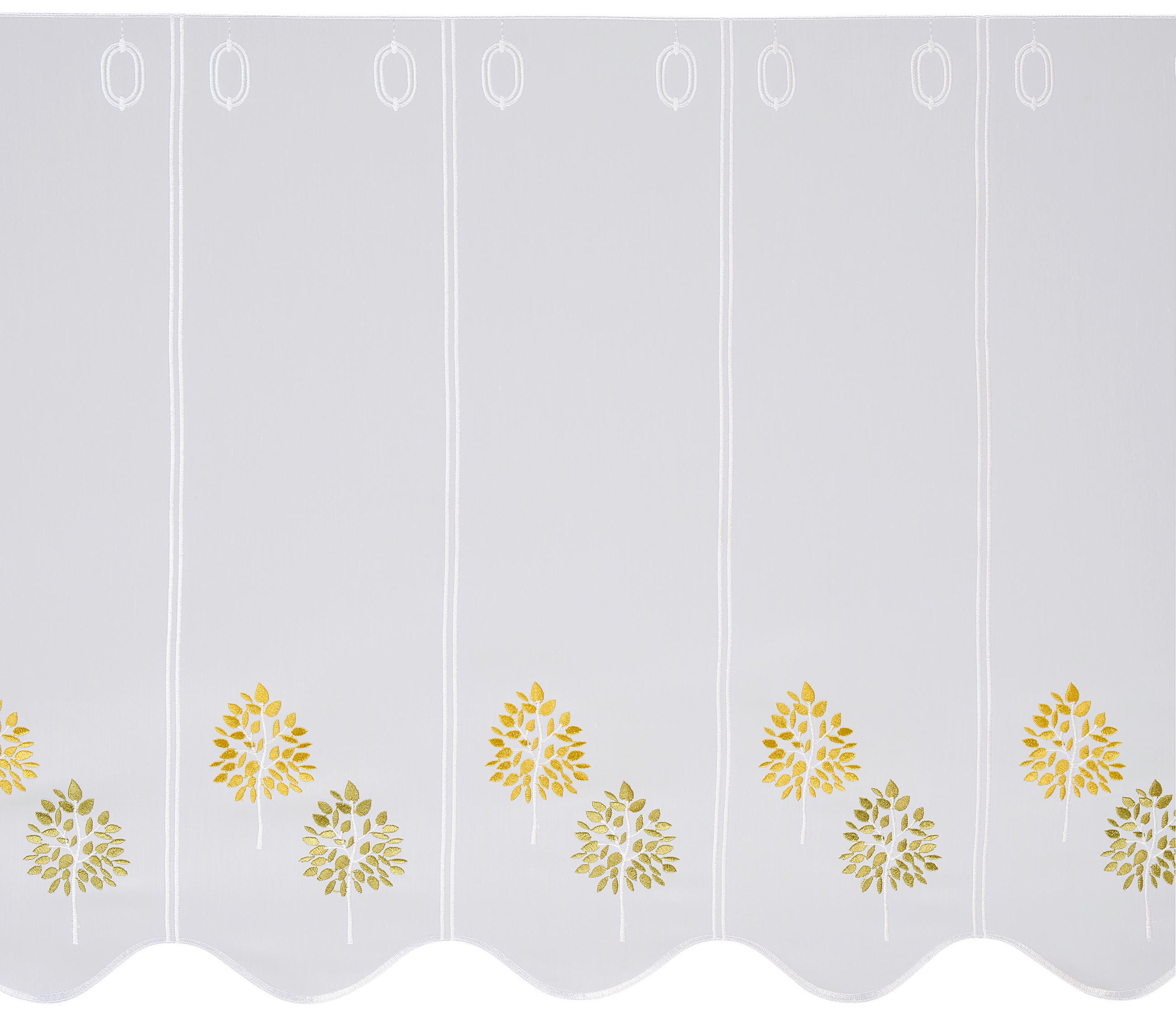 KURZGARDINE   - Goldfarben/Grün, KONVENTIONELL, Textil (45cm) - Esposa