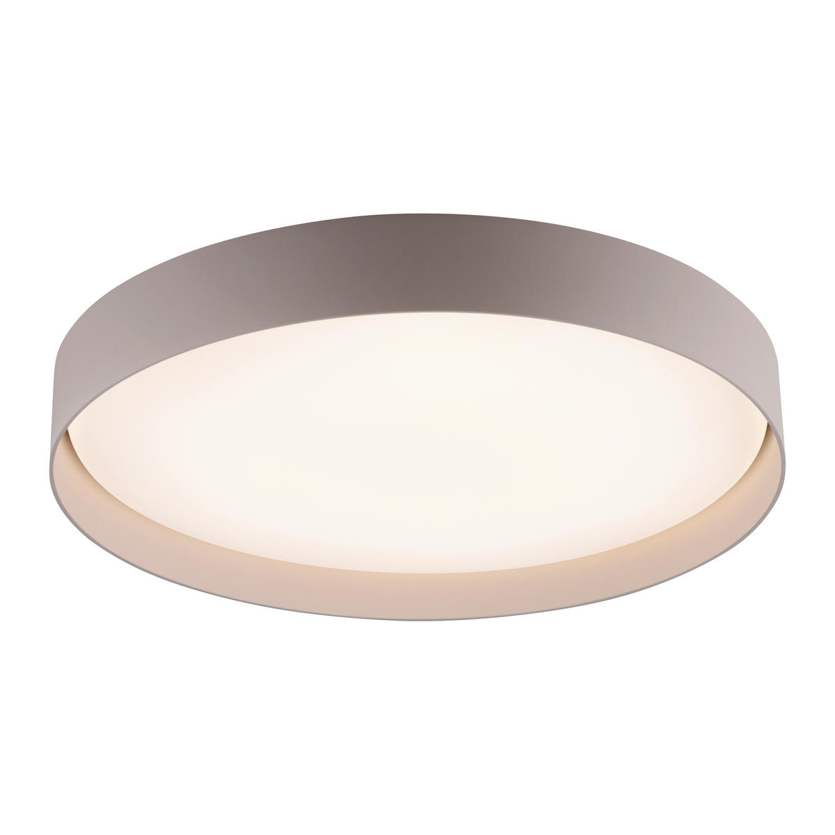 LED-DECKENLEUCHTE SW TAVOLI 49/49/7,3 cm   - Sandfarben, KONVENTIONELL, Kunststoff/Metall (49/49/7,3cm) - Schöner Wohnen