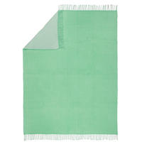 PLÉD 150/200 cm  - fehér/zöld, Konventionell, textil (150/200cm) - Novel