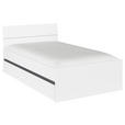 BETT 120/200 cm in Grau, Weiß - Weiß/Grau, Trend, Holzwerkstoff (120/200cm) - Xora