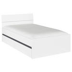 BETT 120/200 cm  in Weiß, Grau  - Weiß/Grau, Trend, Holzwerkstoff (120/200cm) - Xora
