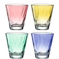 GLÄSERSET 4-teilig  - Blau/Gelb, LIFESTYLE, Glas (17,8/10/17,8cm) - Leonardo