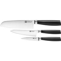 MESSERSET Crave 3-teilig  - Edelstahlfarben/Schwarz, Basics, Kunststoff/Metall - Zwilling