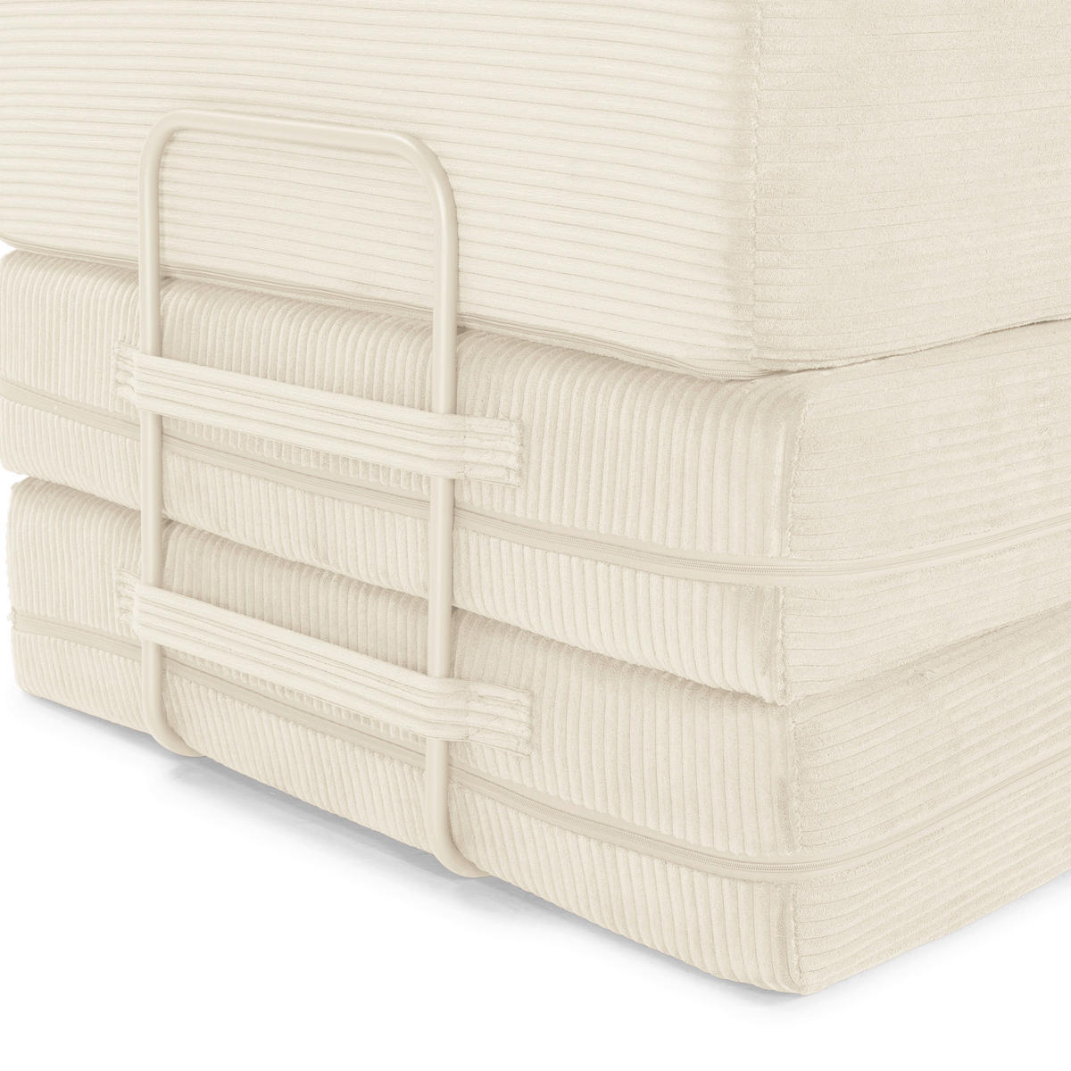 SCHLAFSOFA Cord Creme  - Creme, MODERN, Textil (200/70/90cm) - Livetastic