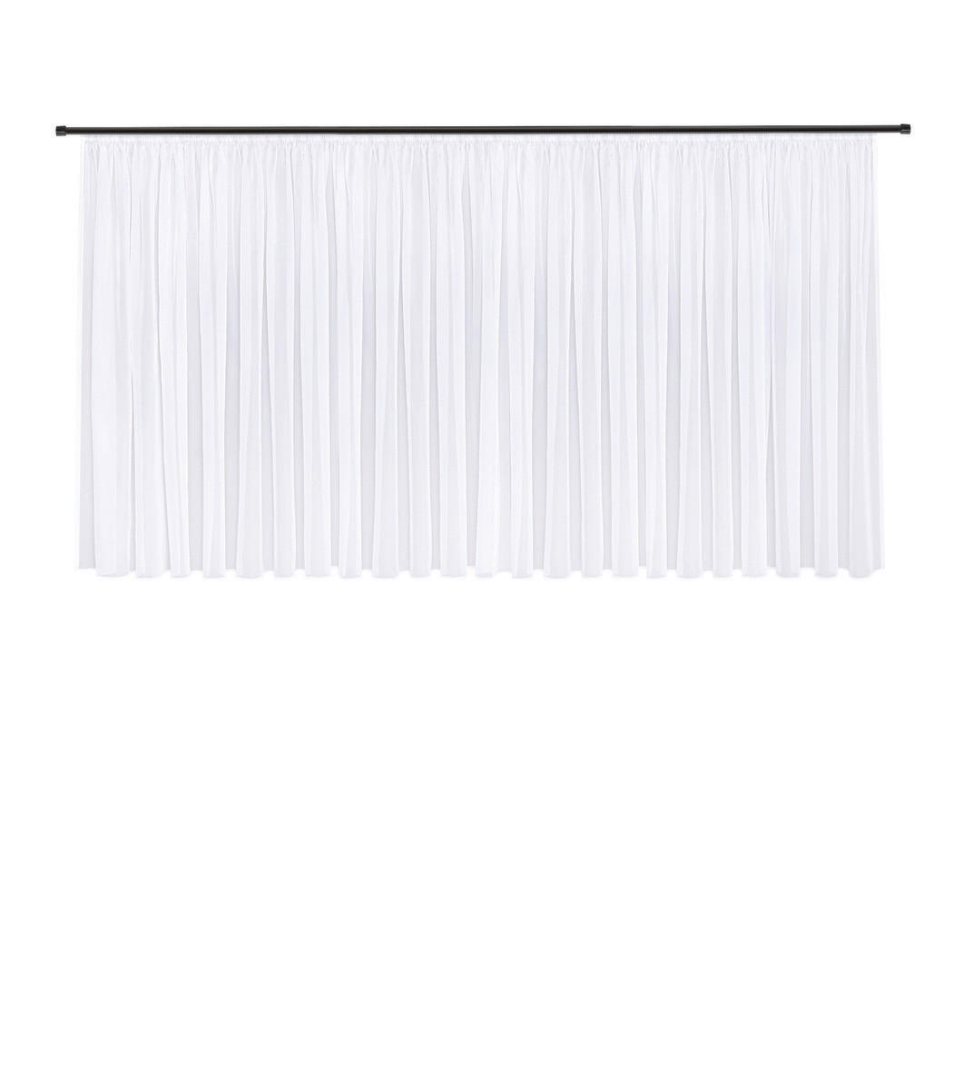 FERTIGSTORE  transparent  600/150 cm   - Weiß, Basics, Textil (600/150cm)