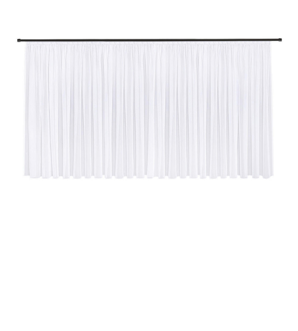 FERTIGSTORE  transparent  600/150 cm   - Weiß, Basics, Textil (600/150cm)
