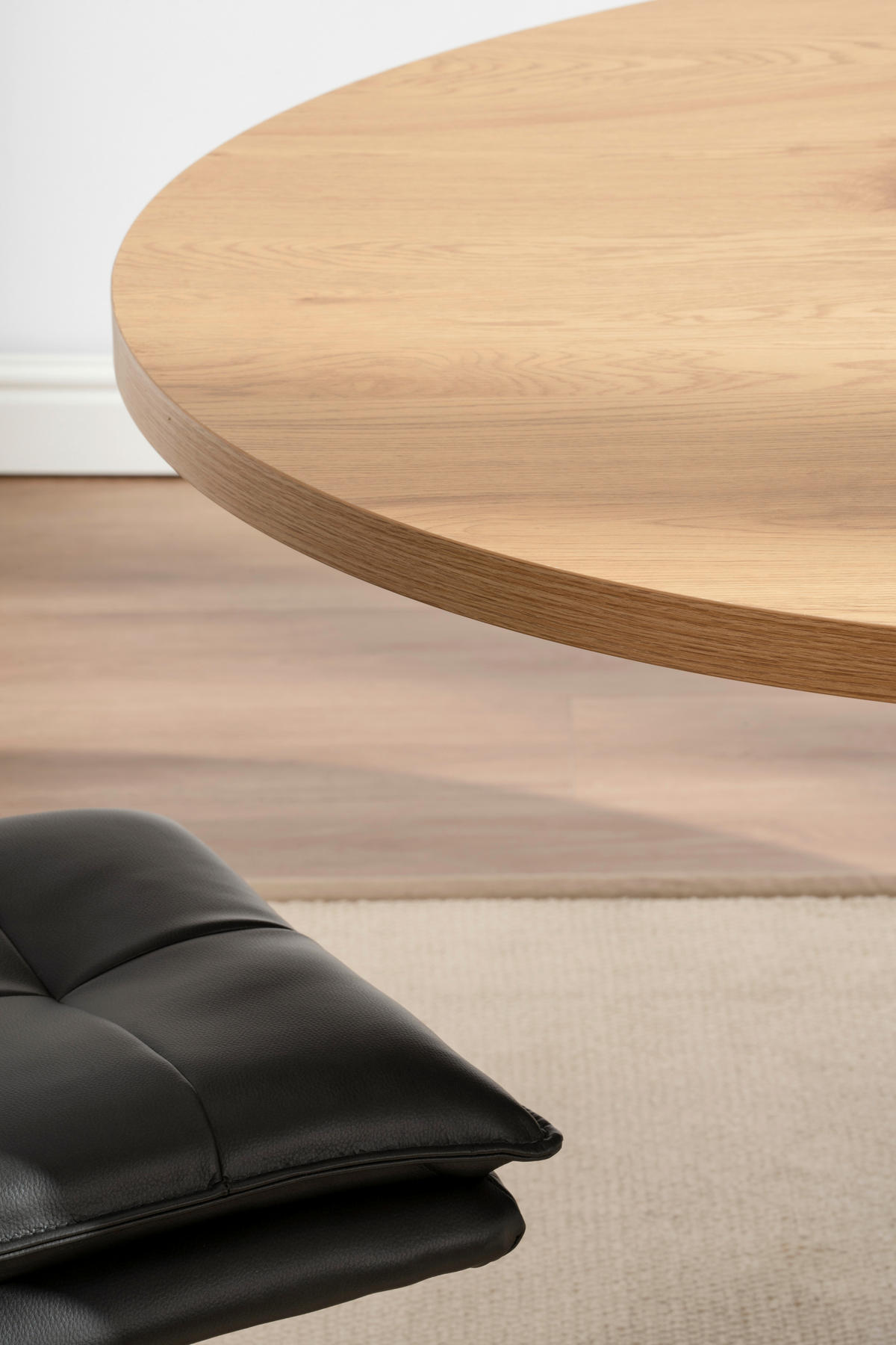 ESSTISCH in Metall, Holzwerkstoff 120/120/75 cm   - Eichefarben/Schwarz, Basics, Holzwerkstoff/Metall (120/120/75cm) - Livetastic