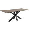 ESSTISCH in Keramik 200/100/75,5 cm  - Schwarz/Braun, Trend, Keramik/Metall (200/100/75,5cm) - MID.YOU