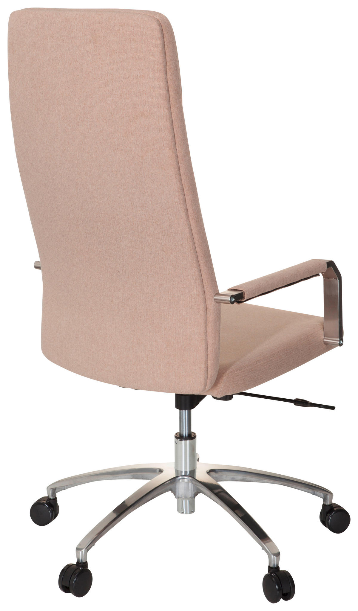 DREHSTUHL Flachgewebe Beige  - Beige/Alufarben, MODERN, Kunststoff/Textil (56/131/67cm) - MID.YOU