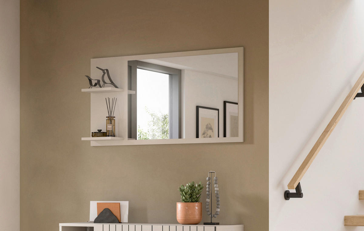 SPIEGEL 106/55/16 cm    in rechteckig  - Kaschmir, Design, Holzwerkstoff (106/55/16cm) - MID.YOU