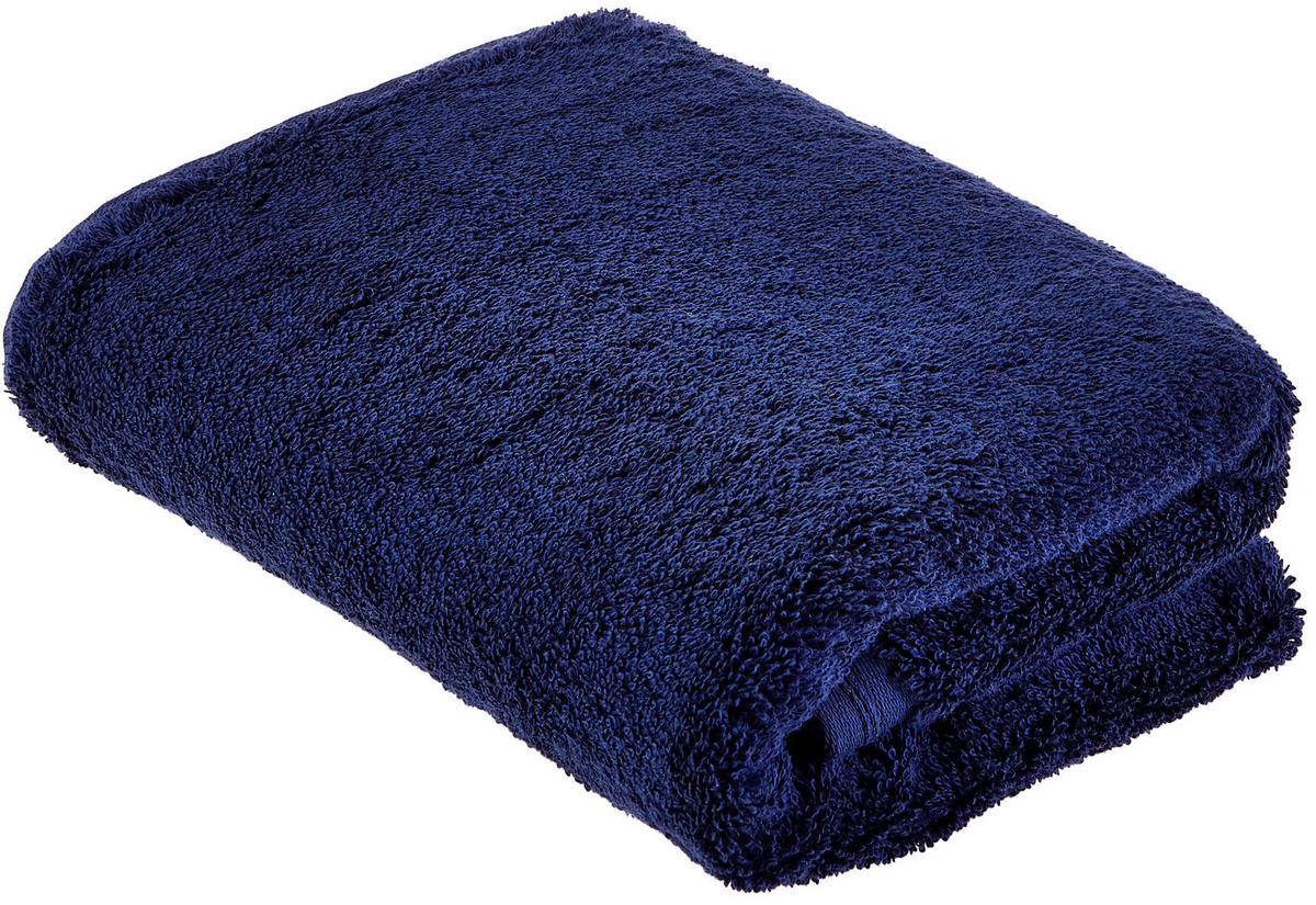 RUČNÍK, 50/100 cm, tmavě modrá - tmavě modrá, Basics, textil (50/100cm) - Vossen