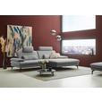 ECKSOFA  in Chenille, Flachgewebe Grau  284/180 cm  - Schwarz/Grau, Design, Textil/Metall (284/180cm) - Dieter Knoll