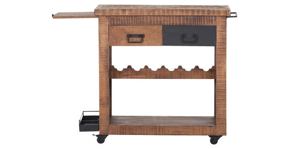 BARWAGEN BARNEY - Schwarz/Naturfarben, KONVENTIONELL, Holz/Holzwerkstoff (97/43/85cm) - Landscape